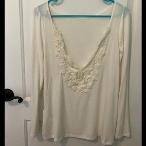 Long sleeve, backless top